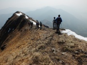 Anello di Punta Almana (1390 m) in cresta integrale il 9 marzo 2014 - FOTOGALLERY